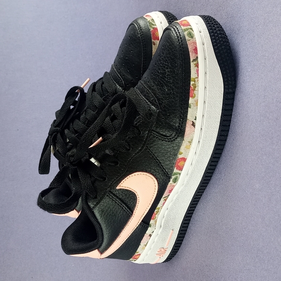 Nike Air Force 1 Vintage Floral GS 'Pink Tint' Shoes BQ2501-001 - Picture 2 of 12